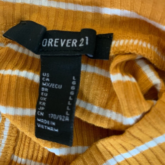Forever 21 striped body suit - Picture 3 of 3